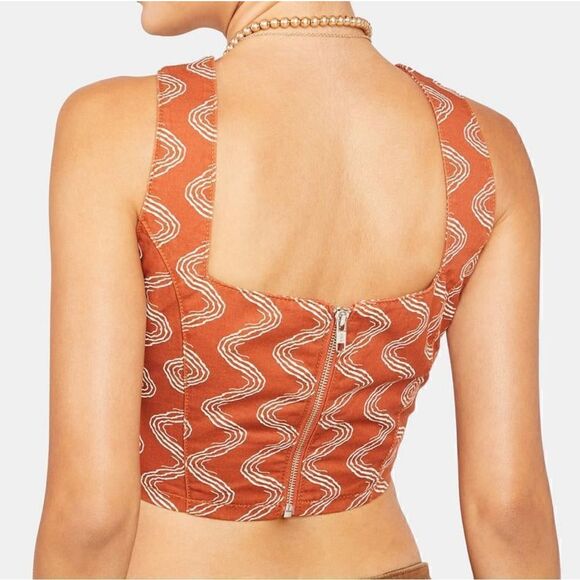 The Ragged Priest Milk It Haze Printed Crop Top Size Medium (UK 10) NWT - Picture 3 of 13